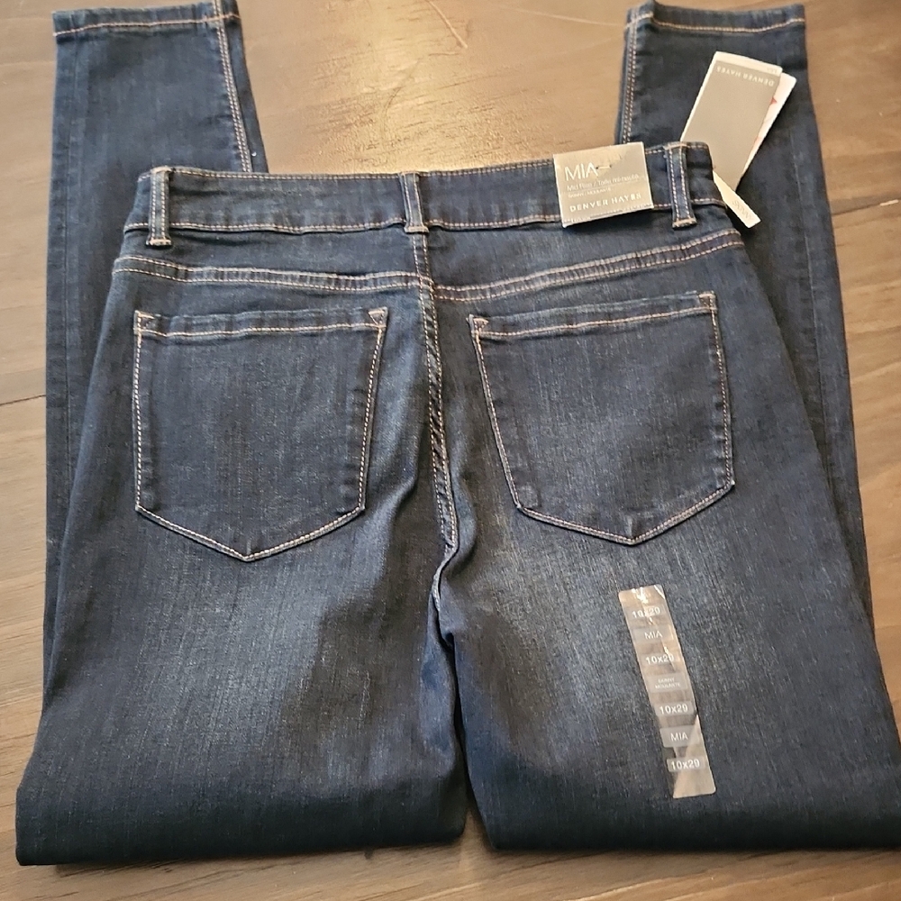Denver Hayes Blue Skinny Jeans Mid Rise Sz 10 X 29